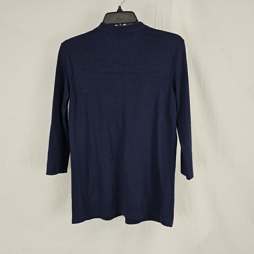 Lilly Pulitzer Navy Tunic Women's Size XS 3/4 Sleeve Top Blouse - Picture 5 of 5
